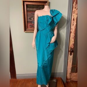 80s Blue Party Dress
